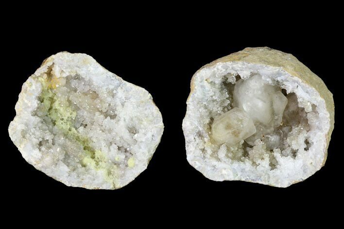 Keokuk Quartz Geode with Calcite Crystals - Iowa #144694
